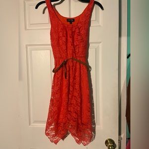 Love Reign Sleeveless dress with drown belt